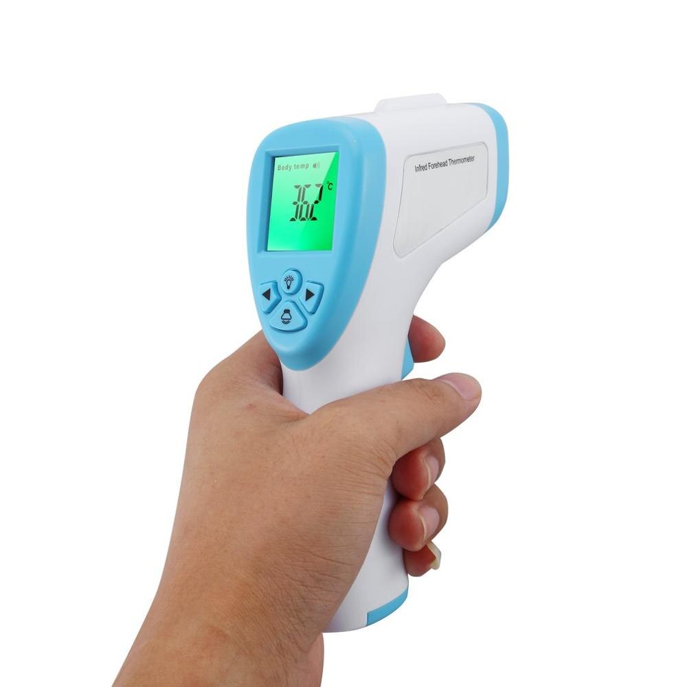 Infrarød digital termometer berøringsfri ir pandetermometer baby voksne infrarød feber øre digital termometer udendørs