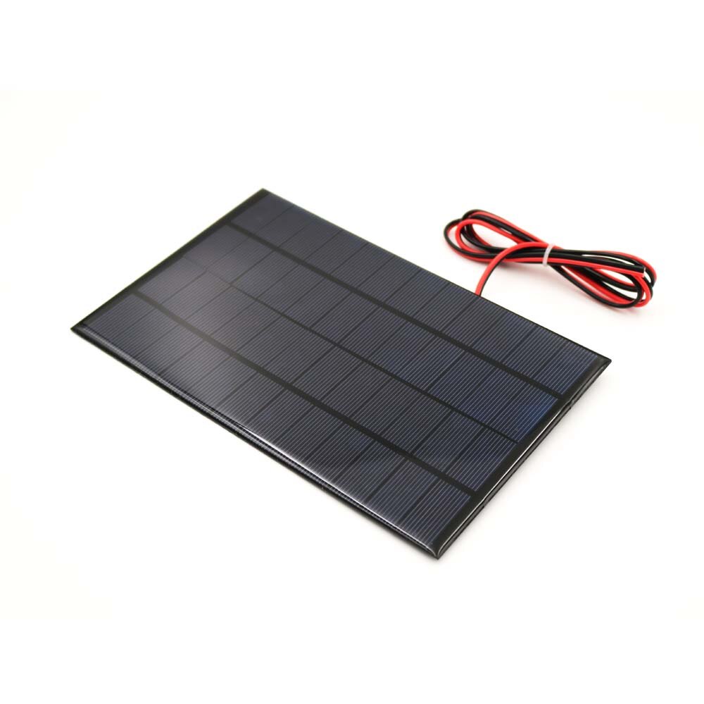 12V 4.2W Mini Solar Cell Solar Panel Standard Epoxy Polycrystalline Silicon with 100cm extend wire