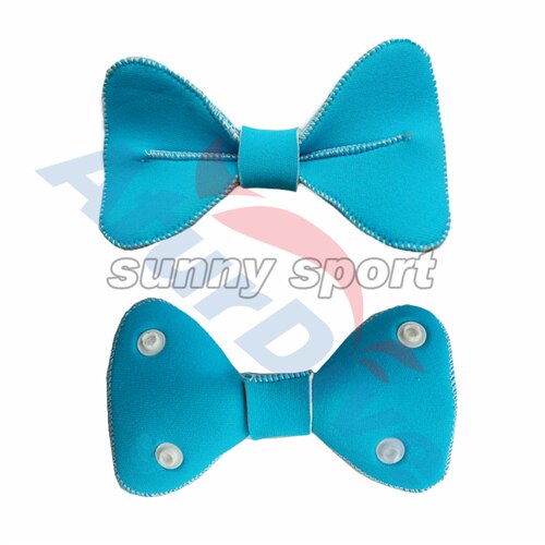 4mm Warme Tauchen Cartoon Hut schöne minnie Tauchen Haube Taucher Cap Helm frauen Custome tauchen cap tauchen hut: Light blue bow