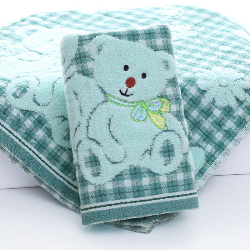 Cotton Baby Towel Cute Cartoon Baby Face Towel Soft Double Baby Gauze Towel