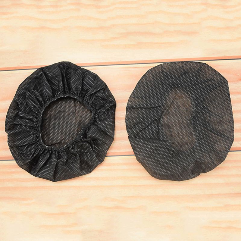100 Stks/zak Wegwerp Hoofdtelefoon Cover Geweven Oorbeschermer Kussen 10-12Cm Headset 24BB