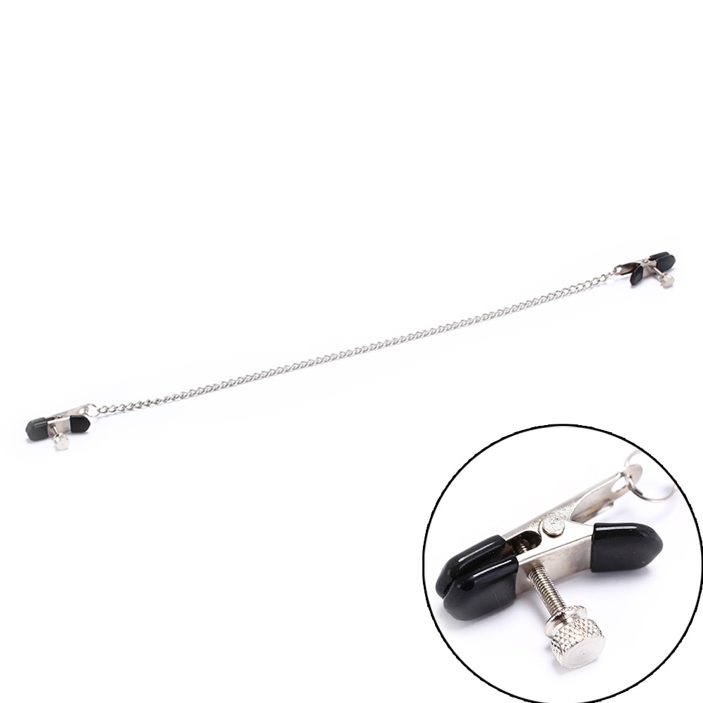 Abrazadera de Estilo mariposa para pezón, cadena de Metal para pezón, Clips para leche, pinzas para el pecho, pinzas para pezones para parejas