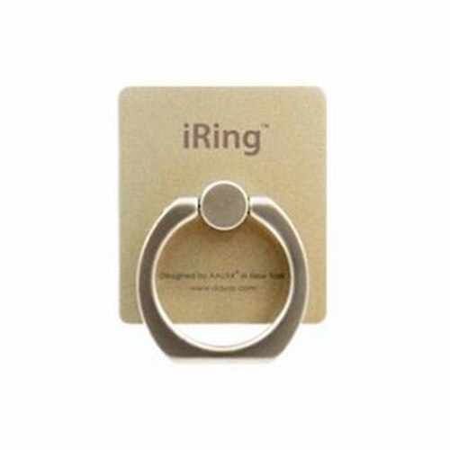 Telefonholder universal mobiltelefon iring 3d stativ finger grep stativ for iphone 11 pro max  xs 8 7 pluss finger ring holder: Gull