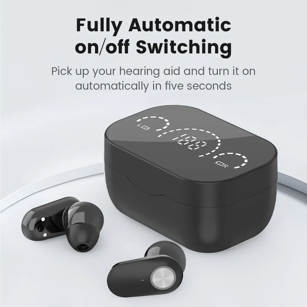 Aide auditive numérique sans fil, Rechargeable, Bluetooth, amplificateur sonore, , pour les sourds