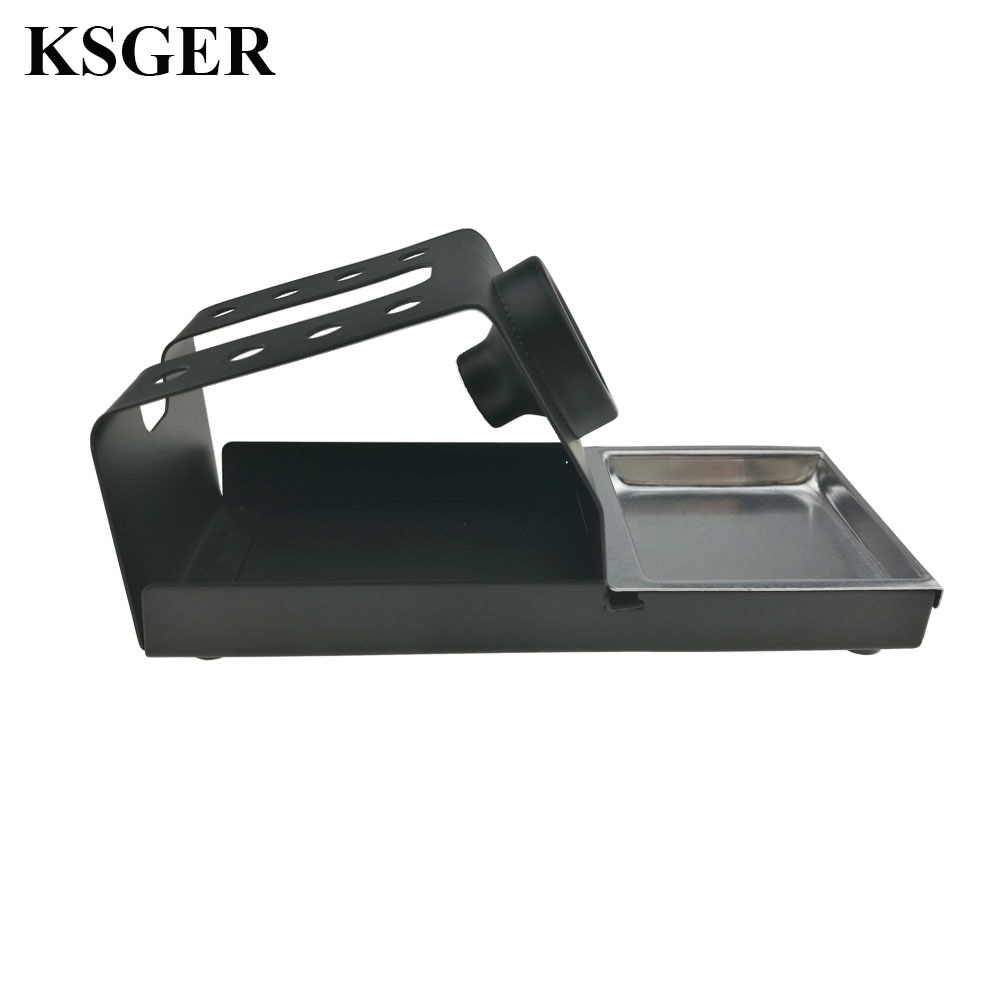 Ksger Soldeerbout Station Stand Diy T12 Houder Lassen Iron Tips Stc STM32 Metalen Handvat Aluminium Gereedschap Reparatie Telefoon