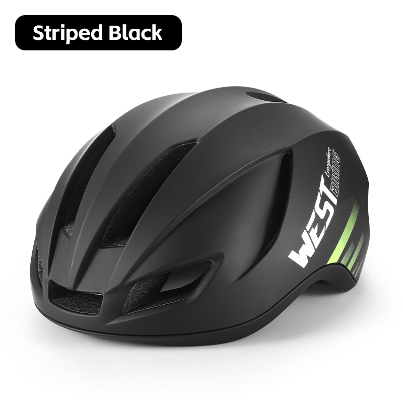 West Biking Cycling Aero Helm Mtb Enduro Racefiets Geïntegreerd Lichtgewicht Helm Mannen Vrouwen Multicolor Aerodynamische Veiligheidskappen: green