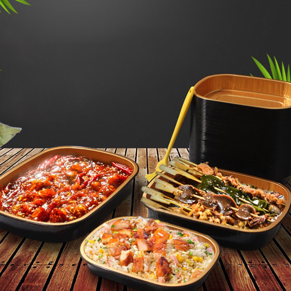 3 Sets Japanese Cuisine Lunch Box Fruit Salad Packing Box Disposable Japanese Cuisine Box Dumpling Packing Box for Restaurant