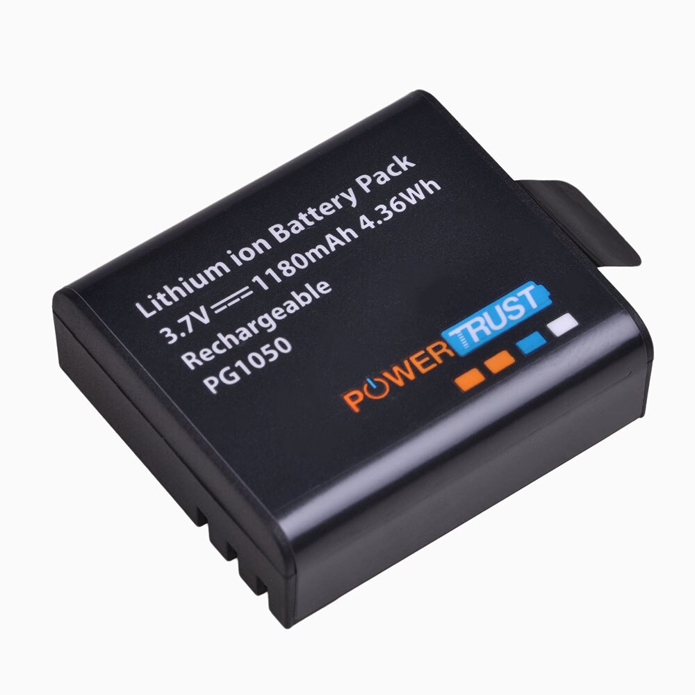4x PG1050 1180mAh baterías + LCD cargador de batería con USB doble para SJCAM SJ4000 M10 SJ5000 SJ5000X para EKEN H9 H9R H8R H8 GIT PG900