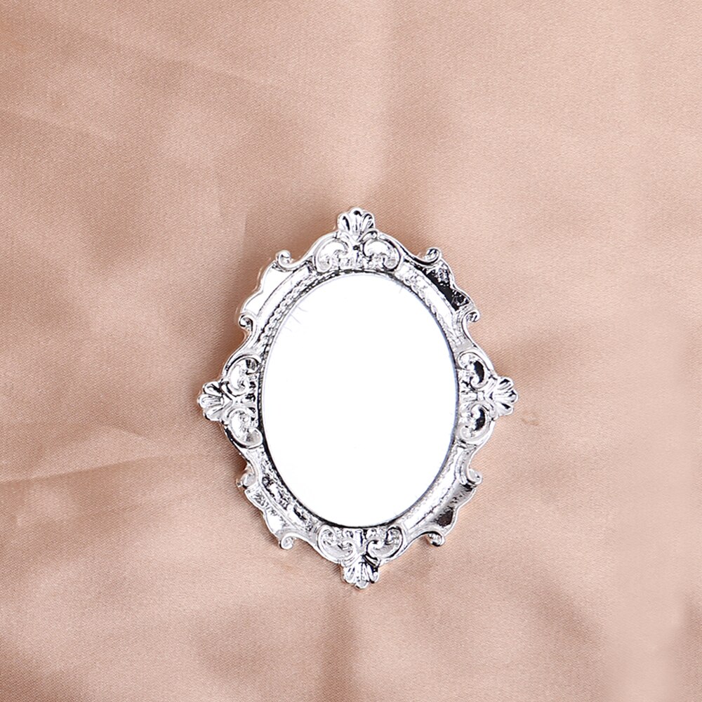 klasyczny złoto drzazga lustro metalowe broszki dla kobiet eleganckie barokowe malowanie broszka przypinki damska biżuteria akcesoria prezenty: sliver kolor