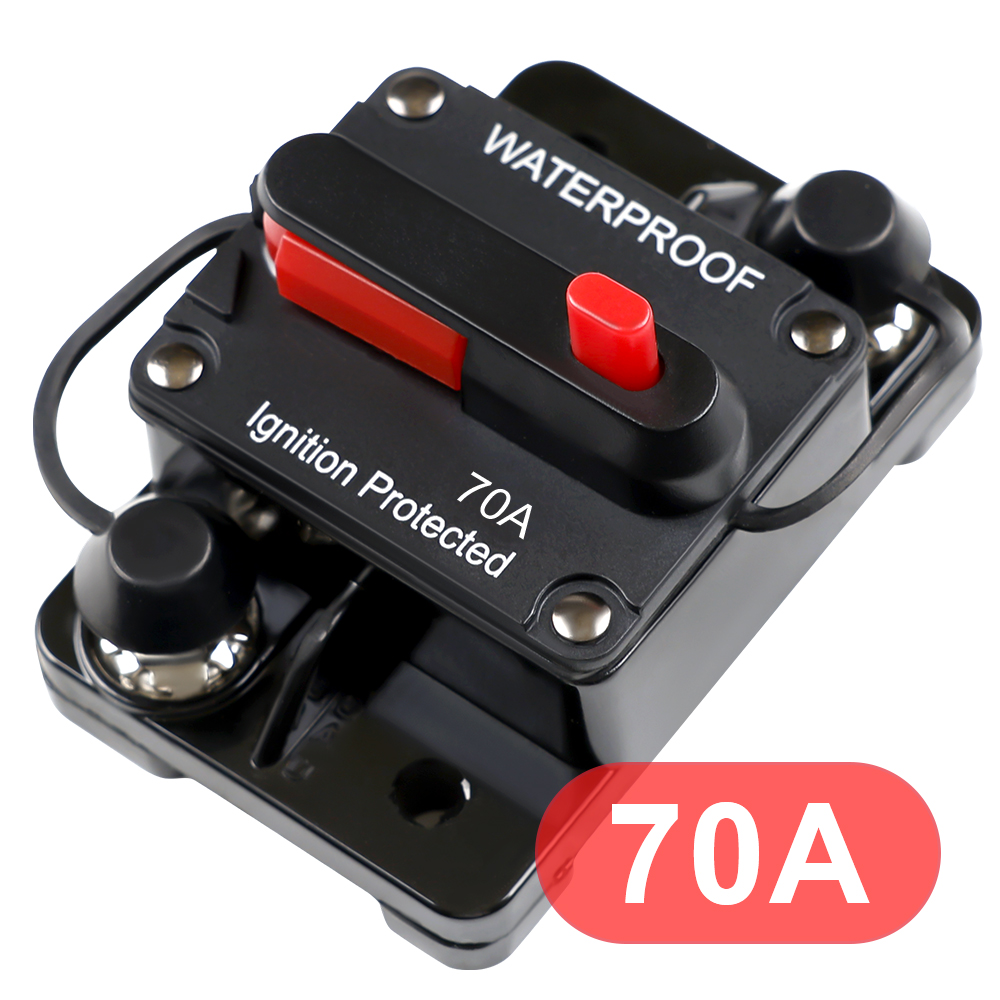 12V 24V DC Home Solar System Waterproof Circuit Breaker Reset Fuse Inverter 20A 30A 40A 50A 60A 60A 80A 100A 150A 200A 250A 300A: Ivory