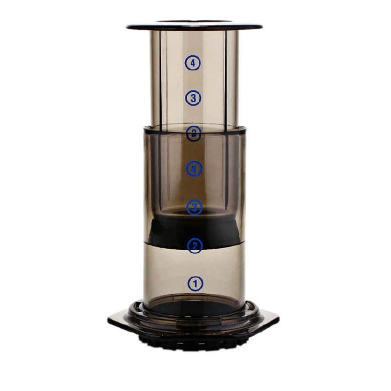 Press kaffe bärbar kaffebryggare luftpress espressomaskin med 350 st filterpapper: Default Title