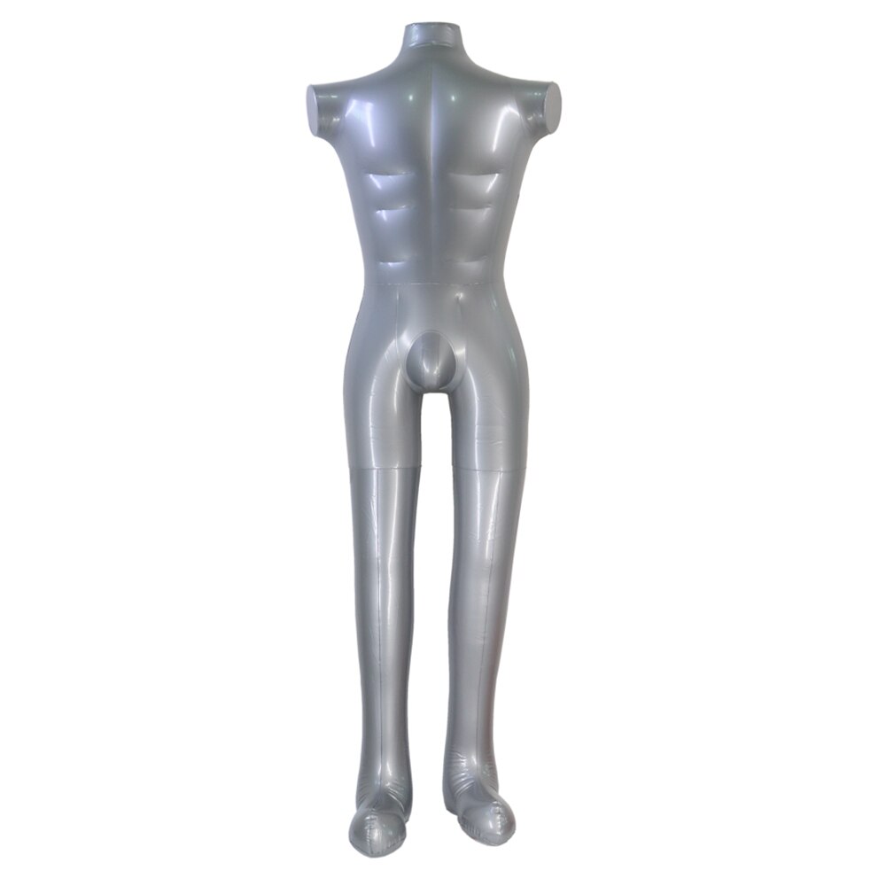 Inflatable PVC Male Model Dummy Torso Body Armless Mannequin Clothing Display