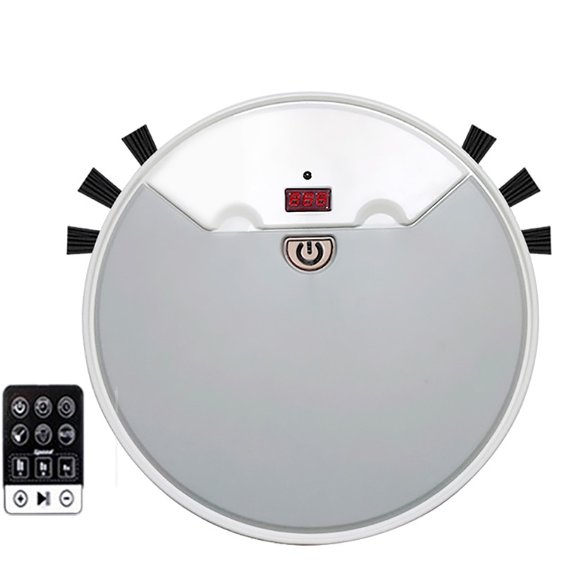 Robot aspirador automático 3 en 1, Control remoto, para fregar y recargar suelos, friega y Barre, succión potente