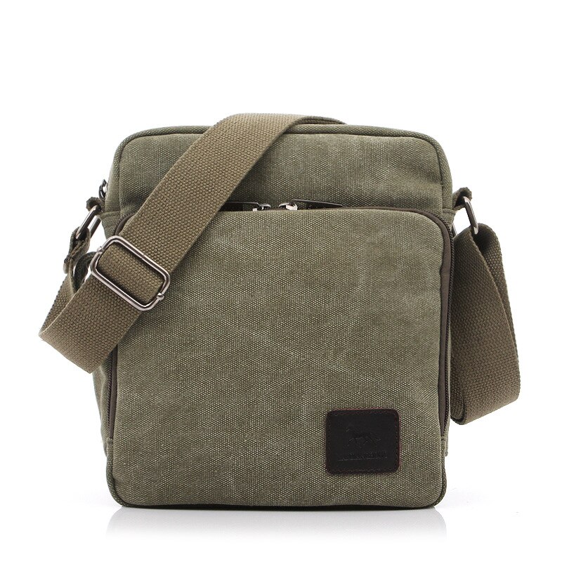 Korean canvas diagonal bag men's outdoor multifunctional shoulder bag wallet