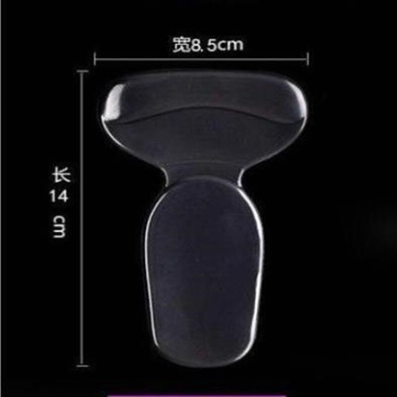 T-Shape Insoles High Heel Shoes Pad Super Soft Insole Non Slip Sponge Cushion Foot Heel Protector Sticky Paste Black Insoles