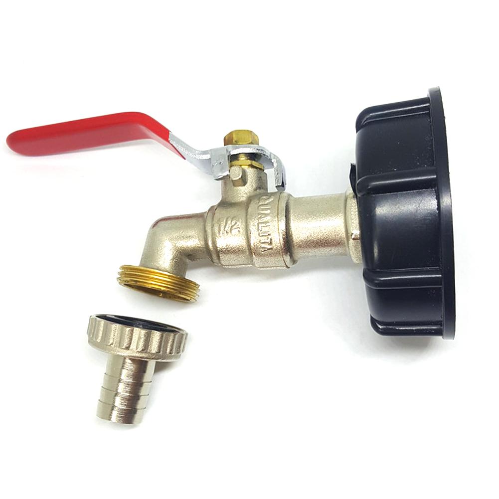 Doble toque 1000 litros depósito de agua IBC adaptador de conector grifo de reemplazo de lluvia tanque adaptador para jardín de la casa de agua conectores