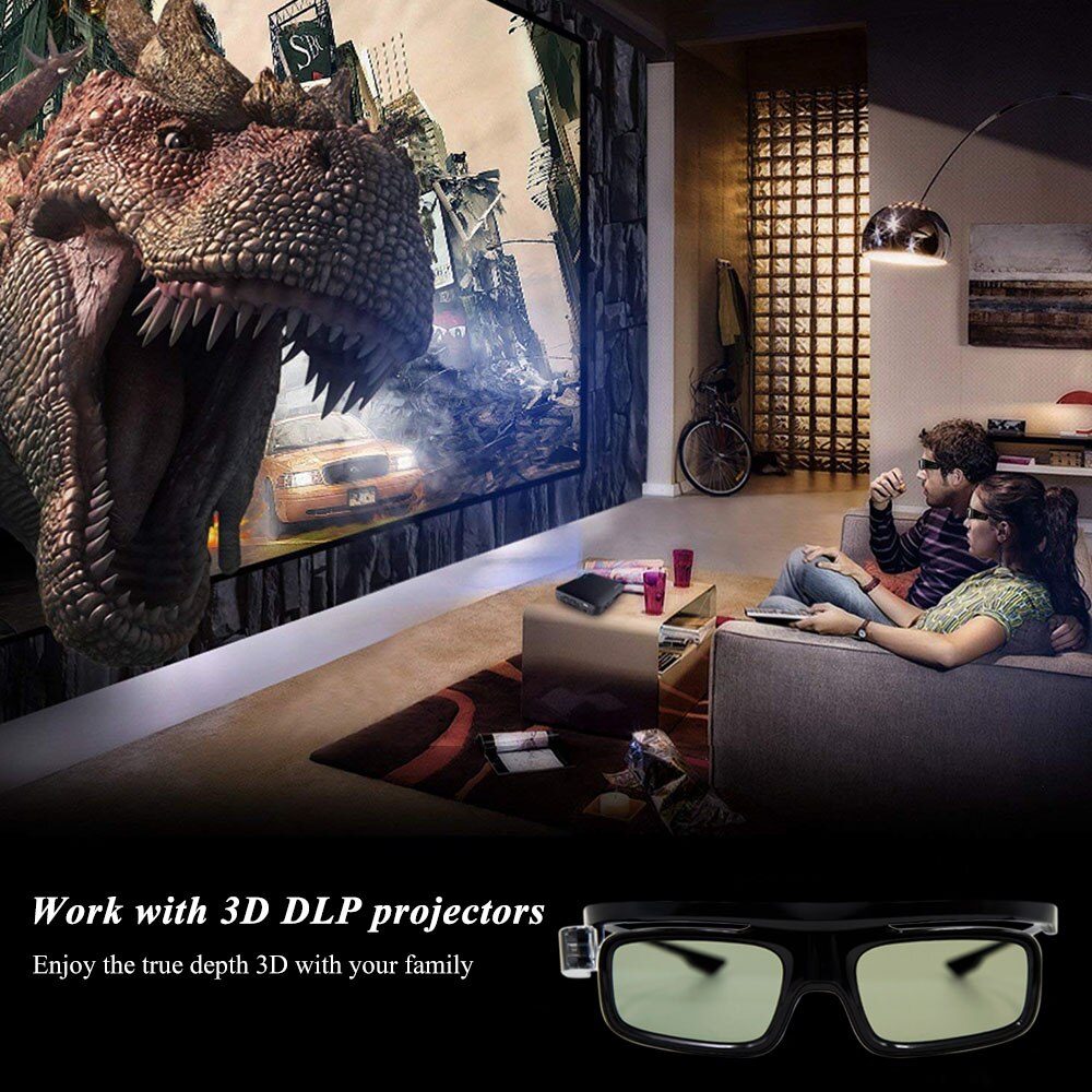 GL1800 Projector 3D Bril Actieve Sluiter Oplaadbare Dlp-Link Voor Optama Acer Benq Viewsonic Sharp Dell Alle 3D Dlp projectoren