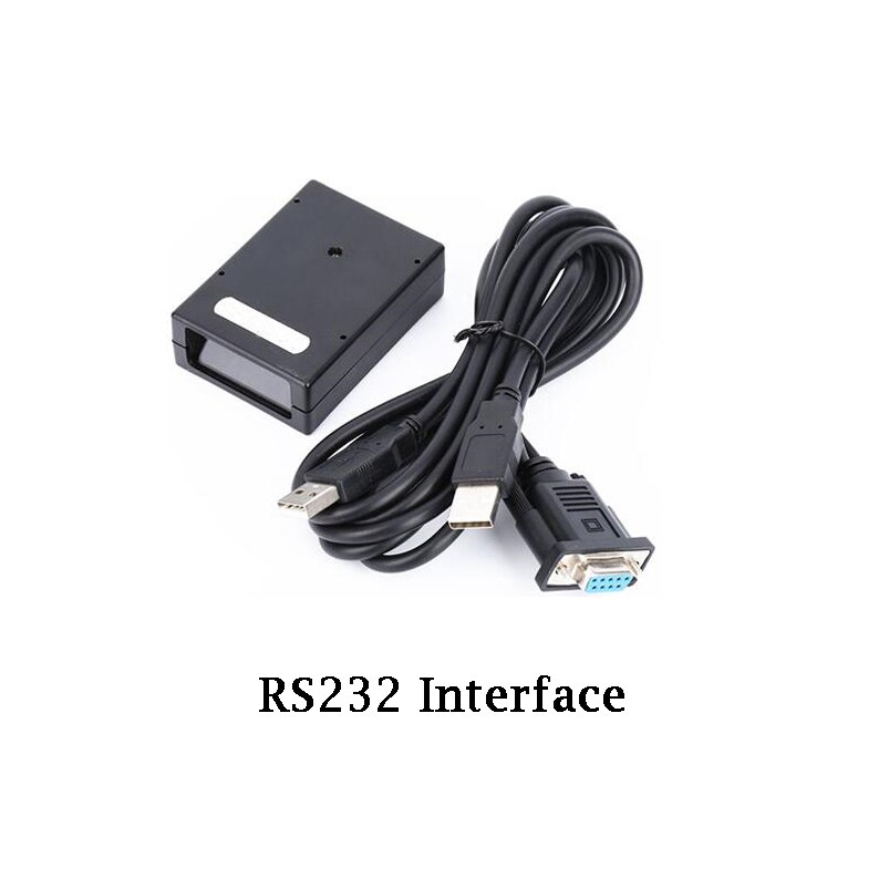 2D naprawiono skaner kodów kreskowych 2D czujnik CMOS USB/TTL/RS232 przewodowe automatyczne wykrywanie dekodowania naprawiono czytnik kodów kreskowych: RS232 Interface