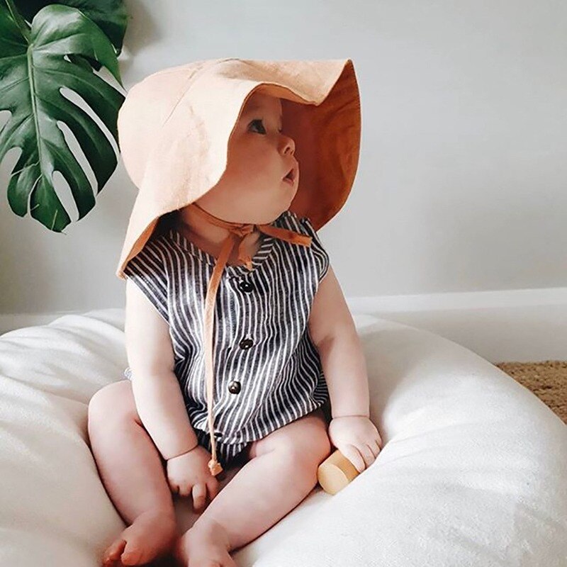 2022 New Children&#39;s Sun Hat Baby Girls and Boys Outdoor Big Brim Bucket Hats Breathable Quick-drying Uv Sun Protection Hat Kids