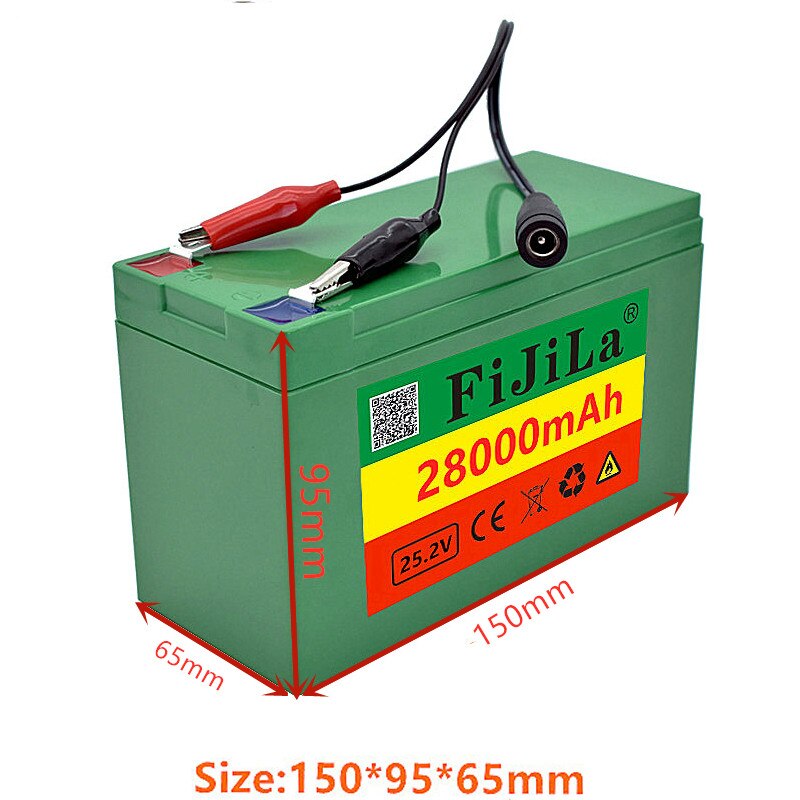6s3p 24V 28.0Ah 18650 Battery Lithium Battery 25.2V 28000mAh Electric Bicycle Moped /Electric/Li ion Battery Pack with charger