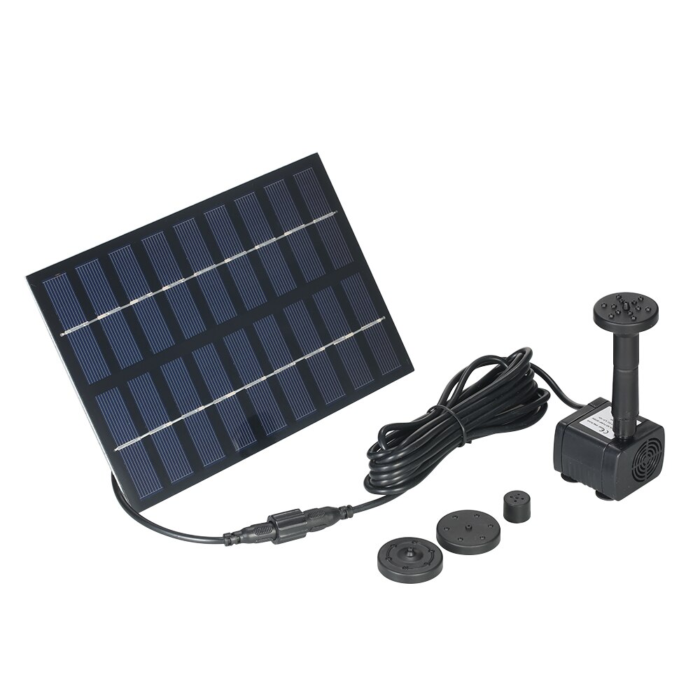 Zonne-energie Waterpomp Borstelloze Dc Solar Power Fontein Pool Waterpomp Garden Plants Watering Solar Vijver Pomp Kit 9V 1.8W