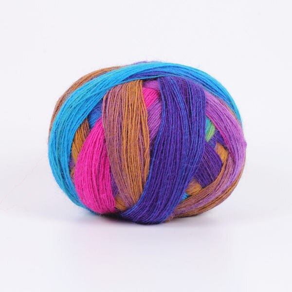 nouveauté 100g 800 m naturel doux laine arc-en-ciel espace colorant fantaisie fil unique organique Crochet fil X4012: 14