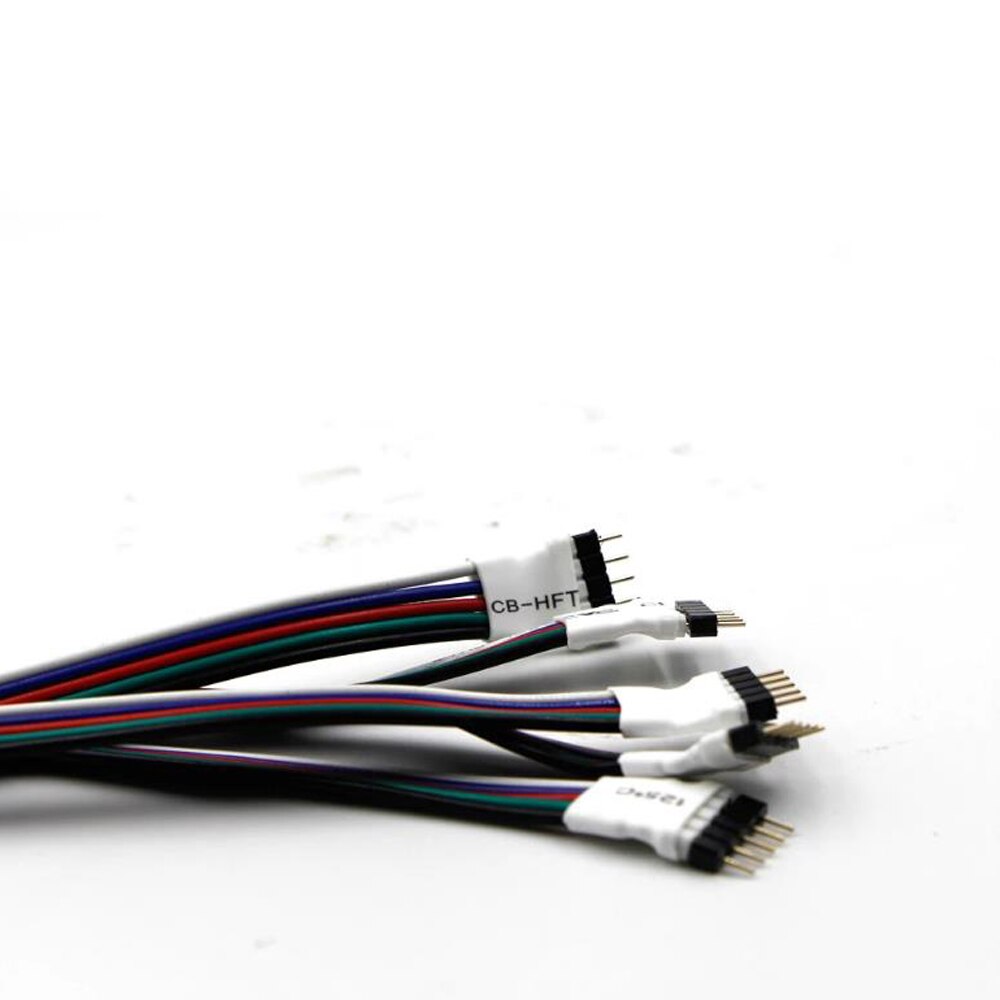 4pin 5pin 6pin Led Rgb Cct Rgbw Strip Connector Man Vrouw Plug Socket Aansluiten Kabel Draad Voor 5050 Rgb Rgbw led Strip Licht