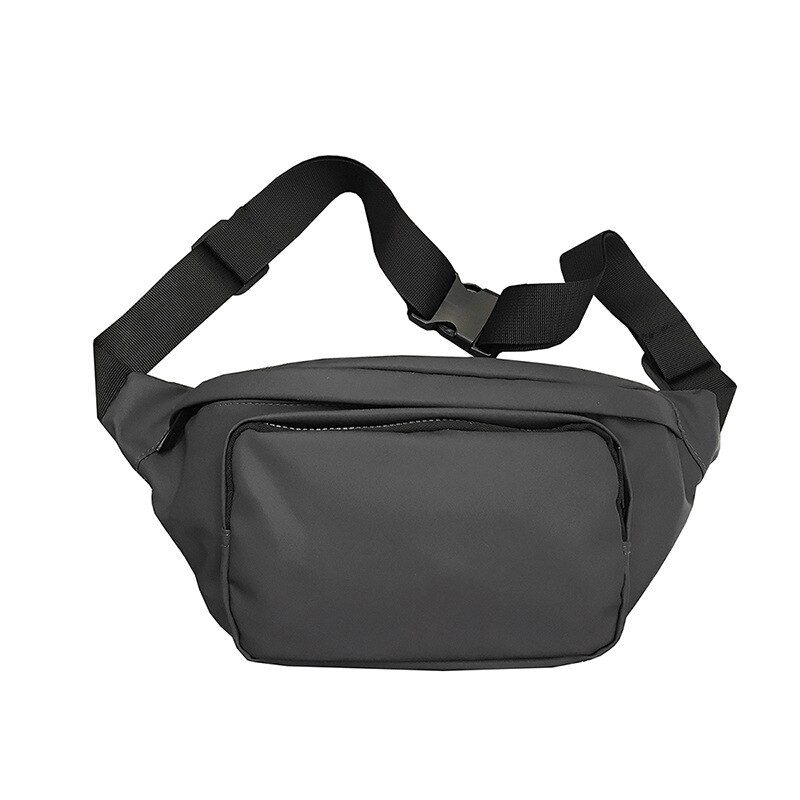 Marsupio Unisex marsupio Street Style pettorali marsupi Hip Hop moda borsa a tracolla impermeabile marsupio telefono Shopping Bag: Gray Waist bag