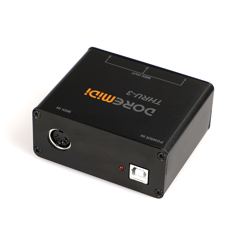 DOREMiDi MIDI THRU-3 Thru Box Controller Can Be Used To Convert 1 MIDI Input Into 3 MIDI Outputs with Standard MIDI 16 Channels