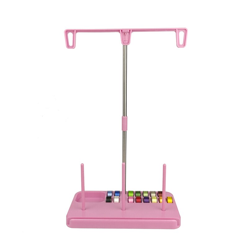 Simthread Embroidery Machine Thread 100% polyester HUGE Spool 5000 Meters 4 Colors Pack: Thread stand