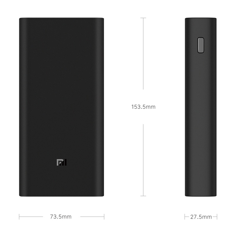 Xiaomi Power Bank 3 20000mAh Mi Powerbank USB-C 45W Portable Charger Dual USB Powerbank for Laptop Smart phone