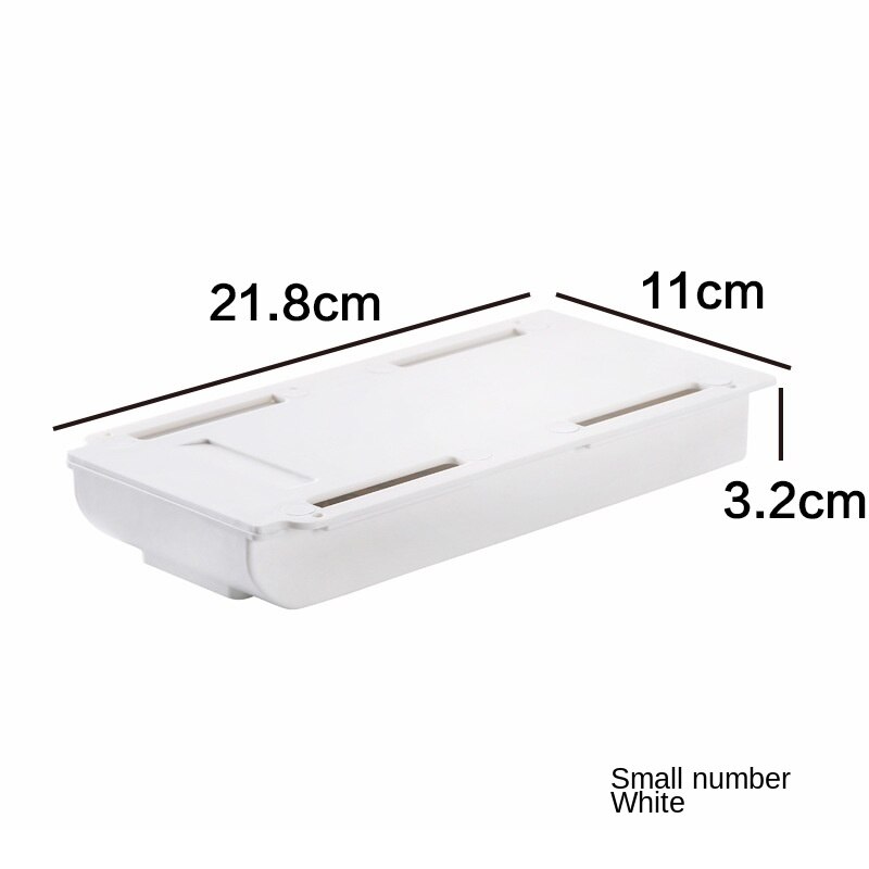Desk Organizer Storage Box Free Punch Stationery Case Pencil Tray Pen Holder Office Stationery Desk Drawer Office Accessories: white small