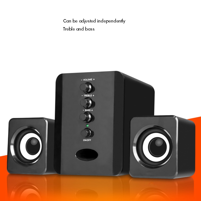 USB Subwoofer Speaker System, Wired Computer Speakers Great for Music, Movies, Gaming, and Multimedia Computer Laptops