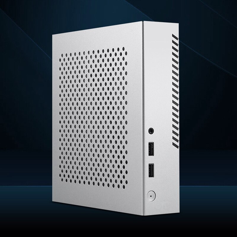 TX03 Mini ITX Case Computer Chassis HTPC Host Case USB2.0 ITX Enclosure Desktop Case