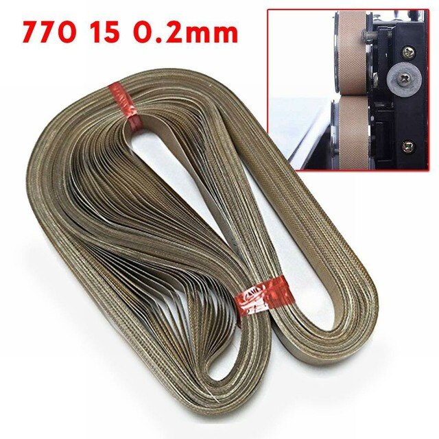 50pcs PTFE Belt For FR-900 FR770 Continuous Band Sealer 750*15 770*15 810*15 Transport Supplies Power Tool Conveyor Belt: 770 15mm