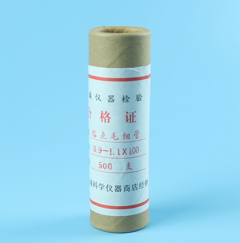 1Box/Lot 500pcs/Box Glass Melting Point Capillary Pipette Microcapillary Tube Dia 0.9-1.1mm Length 80/100/120mm For Analysis