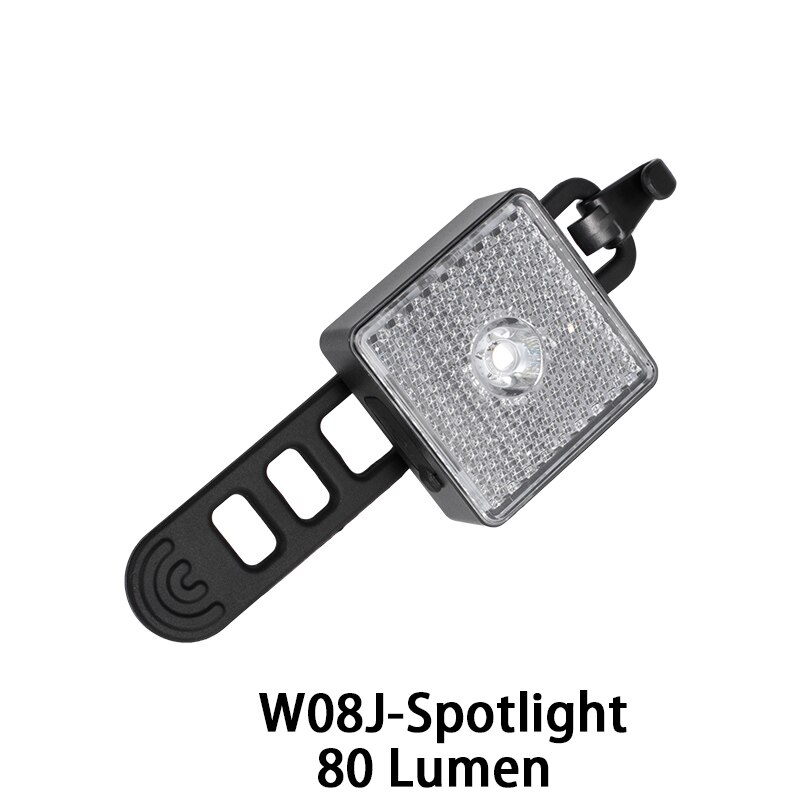 GACIRON 80 Lumen inteligente bicicleta luz bicicleta delantera luz de advertencia impermeable foco reflector la seguridad nocturna luz trasera: Default Title
