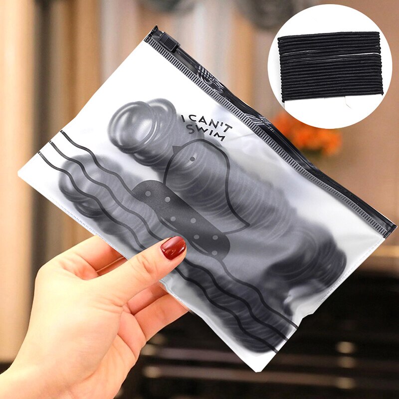 100PCS/Set Small Elastic Rubber Band Hair Rin Girls hair bands Hair Accessories Kids Ponytail fixed Headband Scrunchie Headdress: 100pcs-black