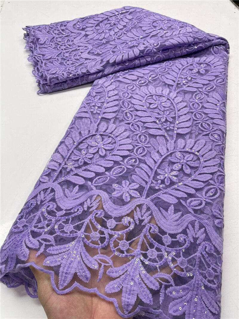 Pgc Blauw Afrikaanse Melk Zijde Kant Stof Kant Materiaal Nigeriaanse Kant Stoffen Voor Bruiloft Naaien YA3918B-2: african lace fabric1