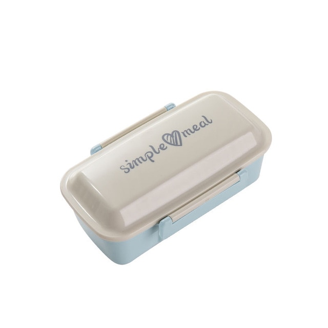 Plastic Lunch Box Food Container Microwave Oven Removable partition Lunch Bento Boxes Lunchbox: 4