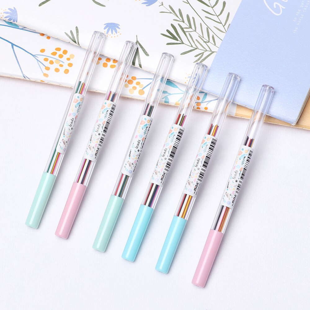 15PCS 0.5/0.7 mm Colorful Mechanical Pencil Lead Art Sketch Drawing Color Pencil Refill School Office Supplies