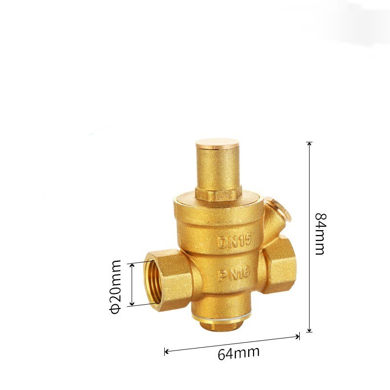 G 1/2" 3/4" 1" 2" Brass Water Pressure Reducing Maintaining Valve DN15/DN20/DN25/DN32 Regulator Adjustable Relief Valve Gauge