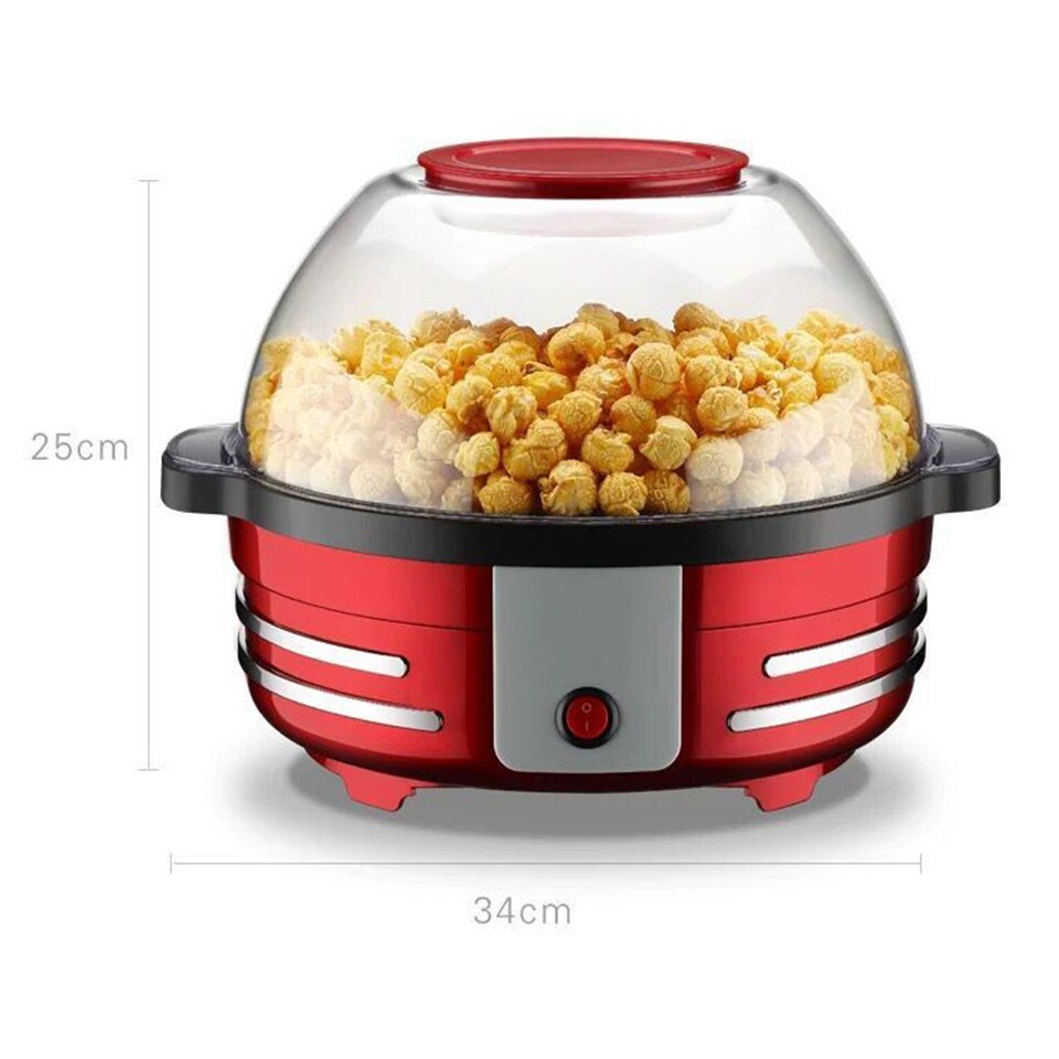 5L large capacity Electric Corn popcorn Maker Household Automatic Air Popcorn Making Machine DIY Corn Popper can barbecue