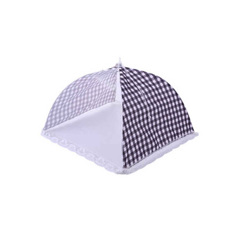 12 Inch Opvouwbare Keuken Mesh Voedsel Deksel Paraplu Hygiëne Rooster Schotel Cover Voor Anti Fly Mosquito Stof Bbq Picknick Keukengerei