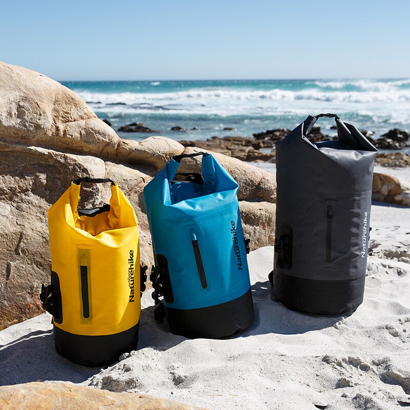 Bolsa seca impermeable de 20L, 30l y 40L para kayak de navegación, pesca descenso de ríos, natación, snowboard flotante, Camping, mochila para exteriores