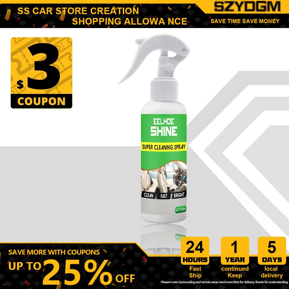 256ml wosk samochodowy robić czyszczenia wnętrza samochodu i ciężarówki i motocykla, deska rozdzielcza z tworzywa sztucznego ultra świecić, skórzane siedzisko robić czyszczenia