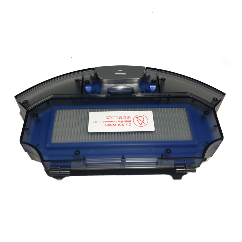 Robot Vacuum Cleaner Dust Box Bin Hepa Primary Filter for SilverCrest SSRA1 Ilife A7 Genio Deluxe 500 Robot Vacuum Cleaner Parts: Light Grey