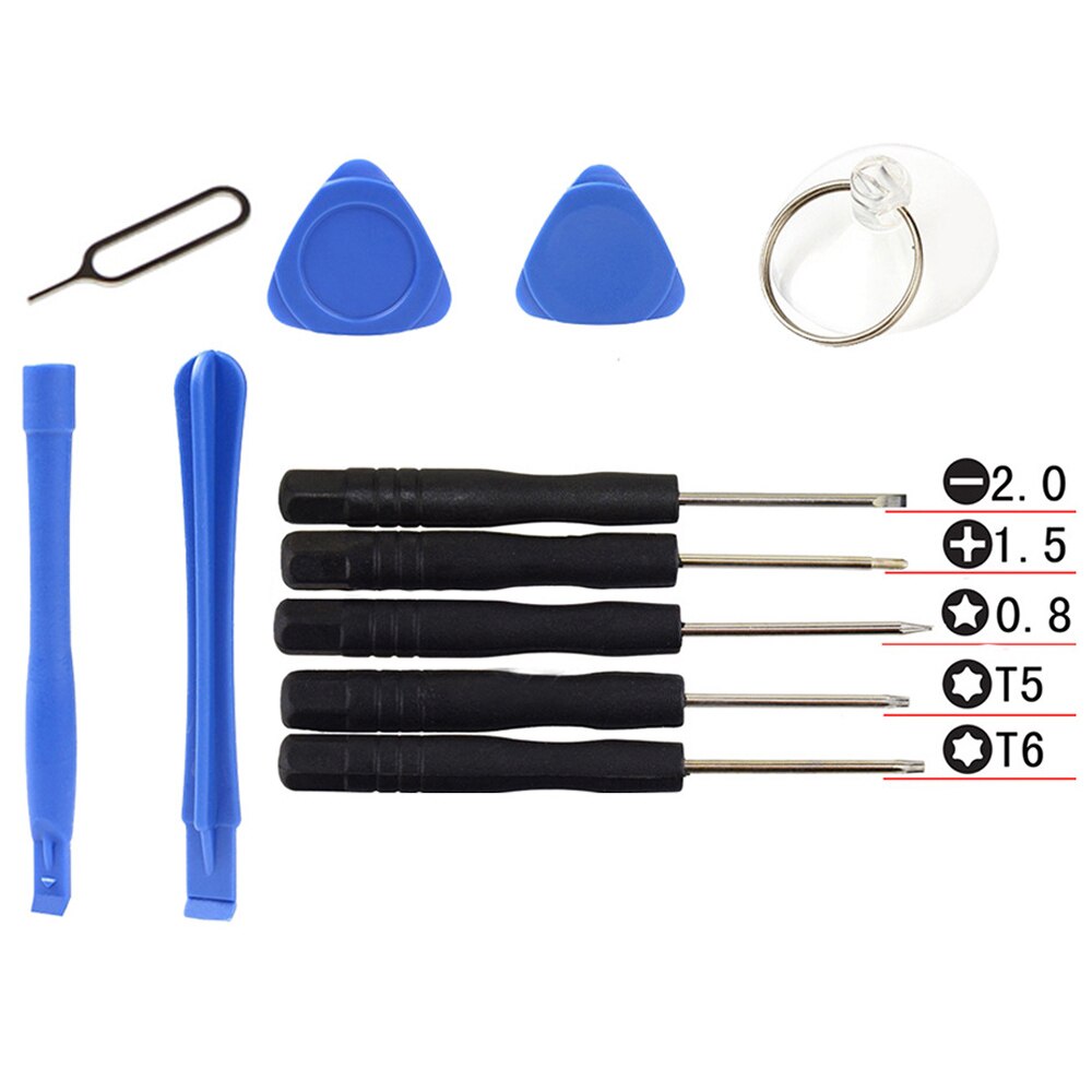 10Sets 11 In 1 Opening Gereedschap Demonteren Kit Voor Iphone 4 4S 5 5S 6 6S smart Mobiele Telefoon Reparatie Tools Kit Schroevendraaier Set