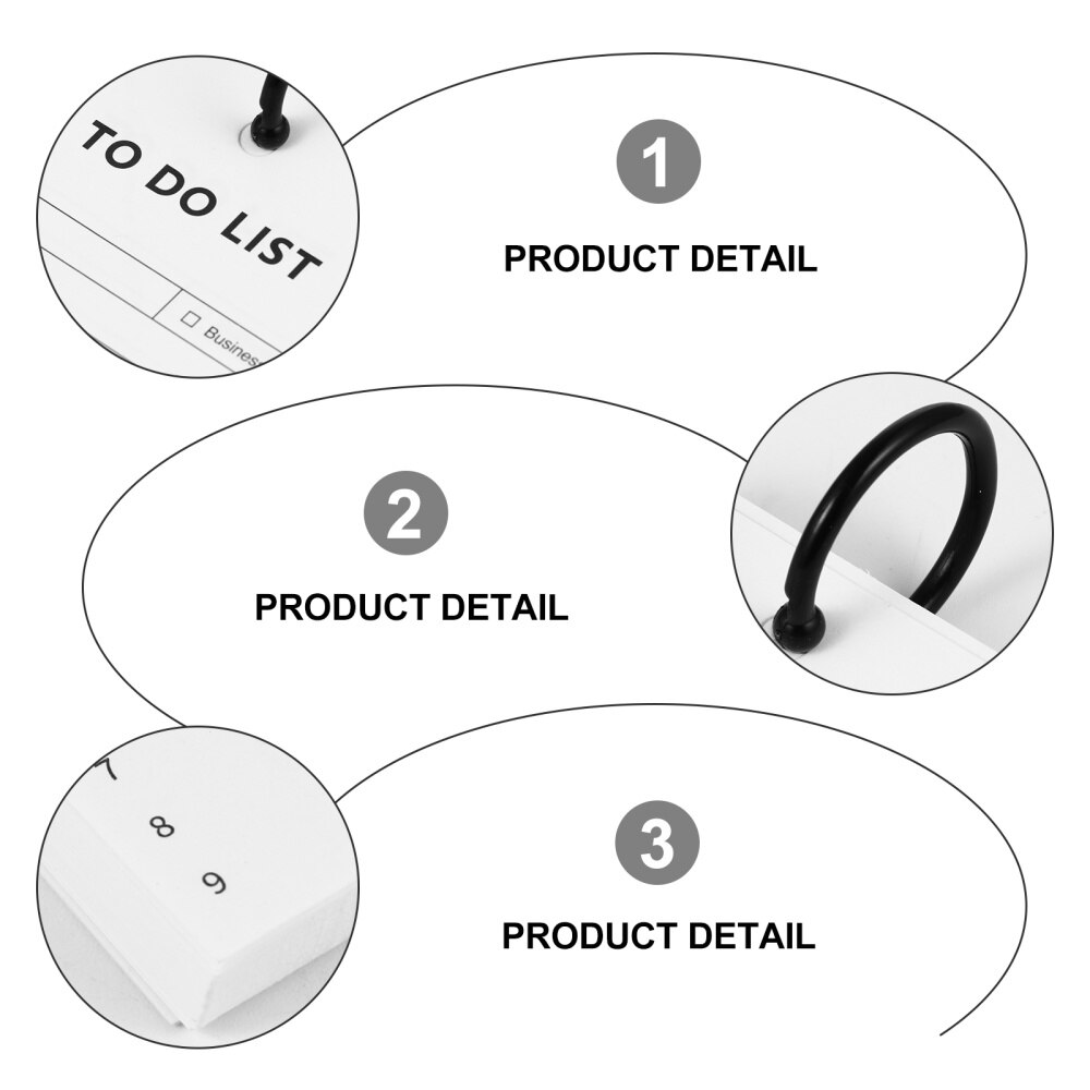 4pcs Premium Portable Memo List Forms Notebooks Memo Pads Planners