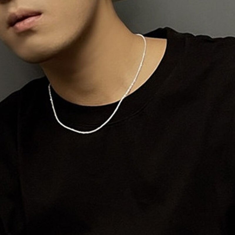 2024 Trend lśniące srebro kolor naszyjnik Choker dla kobiet elegancki łańcuszek do obojczyka naszyjnik impreza ślubna kołnierz biżuteria prezenty